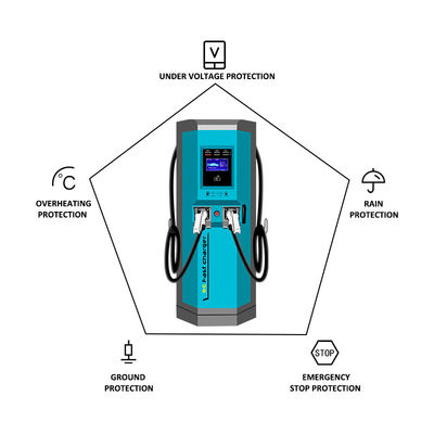 효율적인 충전 스파일 GW 8.8kg - IP 55/1k10 인증 EVSE EV 충전기